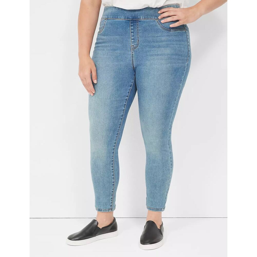 Lane Bryant High-Rise Pull-On Jeggings | Soft Stretch Denim | Plus Size 24 - Picture 4 of 11
